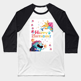 Mexican creatures Birthday card Baseball T-Shirt